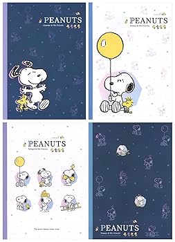 Amazon.co.jp: 山野紙業 PEANUTS ノート 横罫 4冊パック